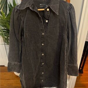 ASOS Black Denim Mini Dress